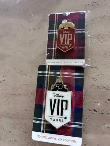 디즈니 VIP 투어 50주년 기념 핀 배지 세트 디즈니
