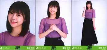 노기자카46 회장 한정판 랜덤 브로마이드 토미사토 리나 33rdSG 언더 라이브 시어 탑 x 스커트 컴프