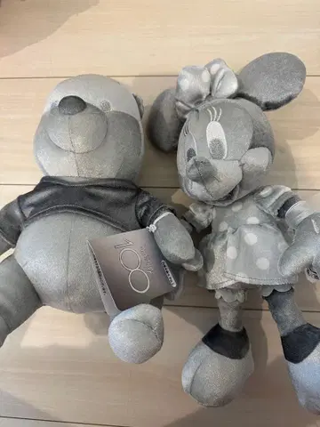 디즈니100 봉제 인형 곰돌이 푸 미니 마우스 2체 세트