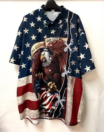 새상품급 빅 사이즈 USA 셔츠 XXXL 독수리 매 미국 4XL