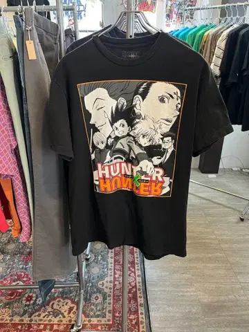 HUNTER x HUNTER 헌터헌터 애니메이션 티셔츠 블랙 L 사이즈