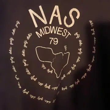 70s Russell NAS MIDWEST 79 티셔츠