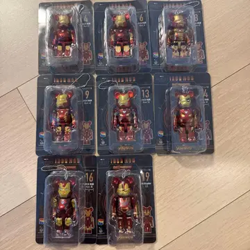 BE@RBRICK 아이언맨 8종 세트