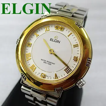ELGIN 엘진 손목시계 쿼츠 리버서블 콤비 컬러