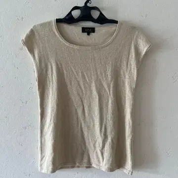 아페쎄 A.P.C. 얇은 소재 라메 니트소 티셔츠