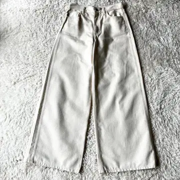 [ 컨디션 최상 ] 띠어리 2025년 HW WIDE JEAN 데님 26 화이트