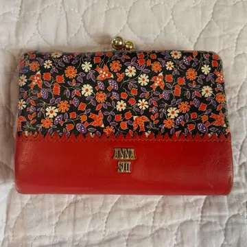 ANNA SUI 접이식 지갑 미니 꽃무늬