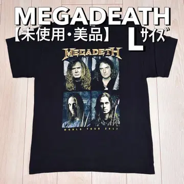 [미사용] 메가데스 MEGADEATH 2017 투어 T셔츠 L 사이즈 블랙