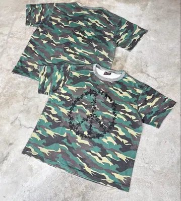 BELVET Star Piece Mark Logo 카모플라쥬 T셔츠 M 사이즈