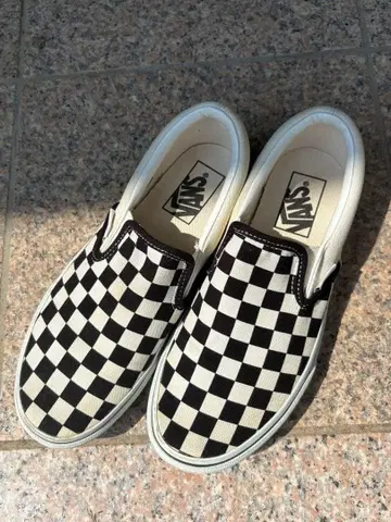 VANS 슬립온 체커보드 블랙 화이트
