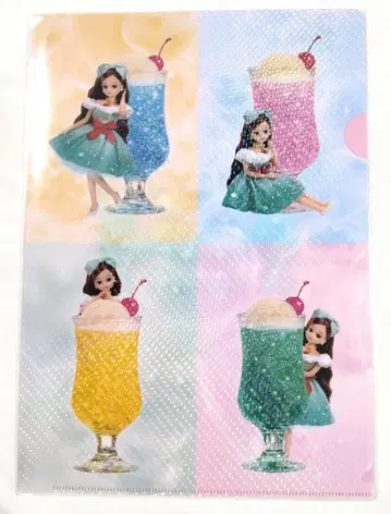 (미개봉) 클리어 파일 리카짱 유히노오카 부토카이 세이부엔 유우엔치 콜라보