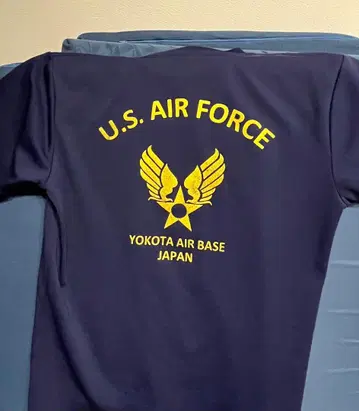 [ 당일 배송 ] U.S. AIR FORCE YOKOTA 요코타 기지 T셔츠 블루