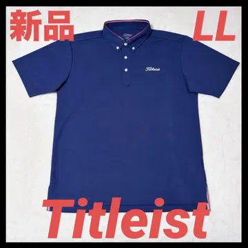 [ 새상품 ] Titleist 버튼 다운 반팔 골프 피케 셔츠 흡한속건 LL