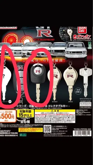 나리키리 오너 시리즈 닛산 역대 GT-R 컬렉터블 키 BNR34 시크릿