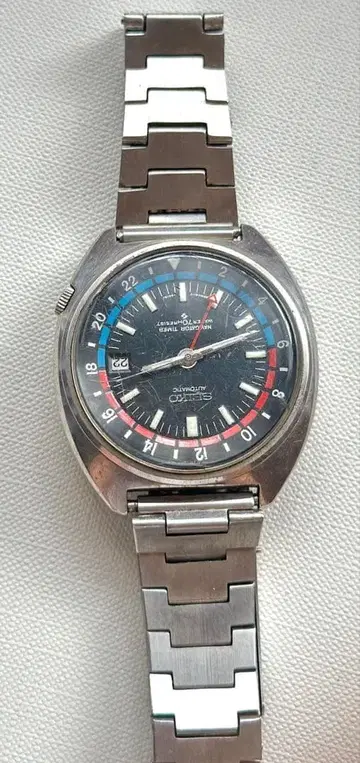 SEIKO NAVIGATOR TIMER 자동 와인딩 손목시계