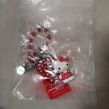 로리즈팜 헬로키티 DOTPVC 키 참 레드