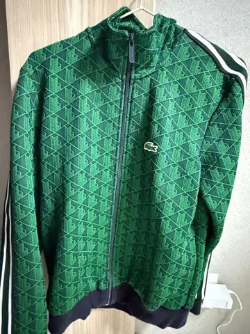 LACOSTE 라코스테 모노그램 패턴 트랙 자켓