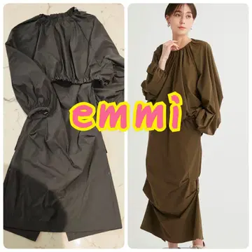 emmi 에미 새상품 드로스트 셋업 1 카키 발수성