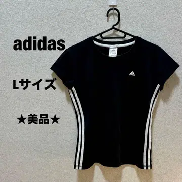 새상품급 adidas 아디다스 여성용 반팔 T셔츠 블랙 L