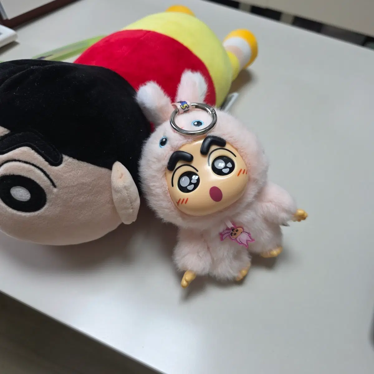 짱구 토끼 키링+모찌쿠션
