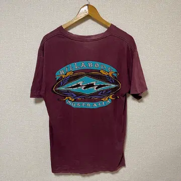 Billabong 90's USA제 대형 프린트 티셔츠 서핑 가로 서핑