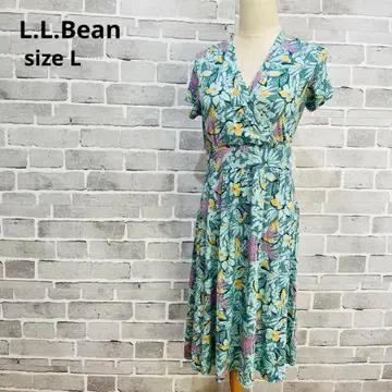 L.L.Bean 엘엘빈 꽃무늬 원피스 카슈쿨 L C989