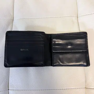 폴스미스 멀티 스트라이프 엣지 접이식 지갑 블랙
