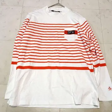 Munsingwear 먼싱웨어 보더 무늬 롱T셔츠 자수 로고