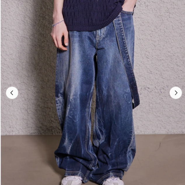 마틴플랜 Billowy Gradation Denim - D/BLUE (46)