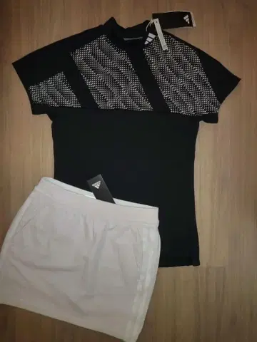 [새상품 S] adidas 아디다스 골프 모크넥 셔츠 & 스커트