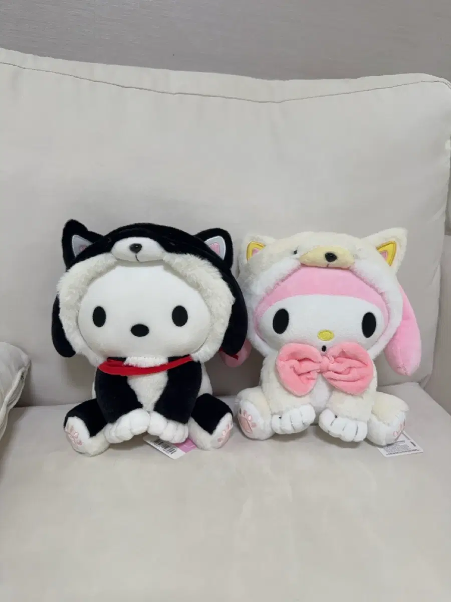 산리오 마이멜로디 포차코 시바견 중형 인형 2종