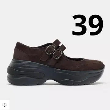 ZARA 청키 버클 발레 슈즈 로퍼 스니커즈 39