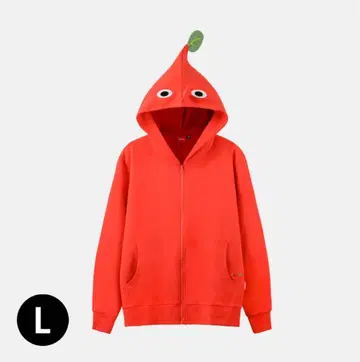 피크민 후드티 빨간색 PIKMIN L 미사용 새상품