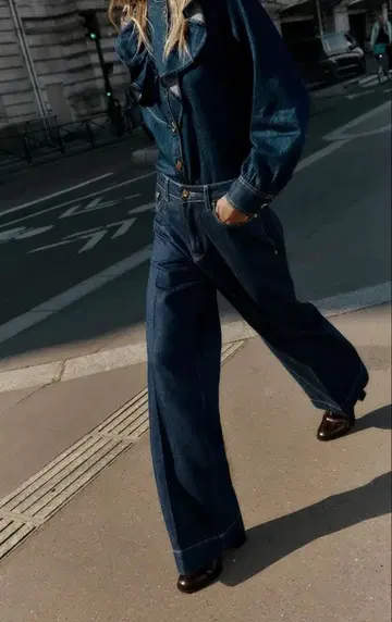 ZARA 데님 팬츠 자라 스트레이트 하이웨스트 z1975