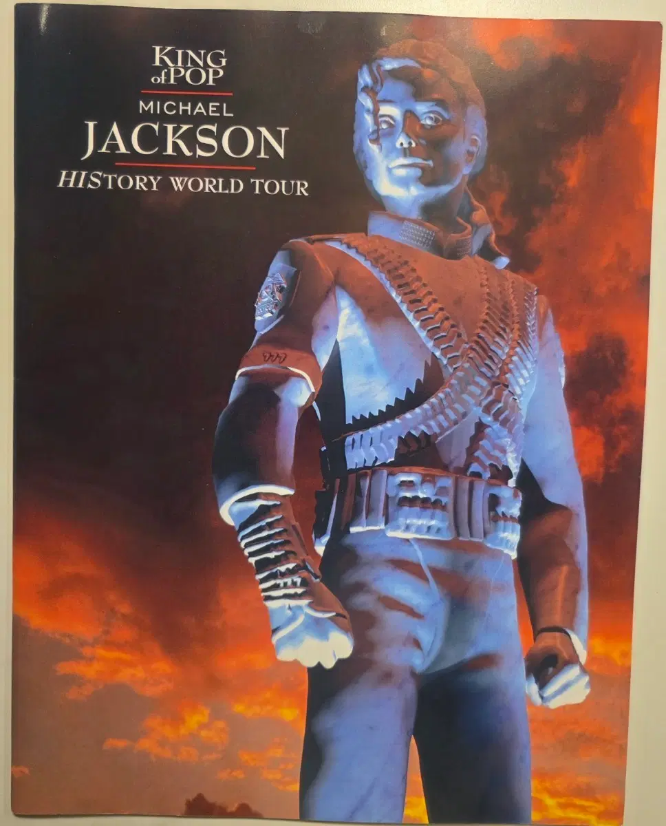 마이클 잭슨 WORLD TOUR 프로그램 포토북+AD 2장 Michael Jackson 마이클잭슨