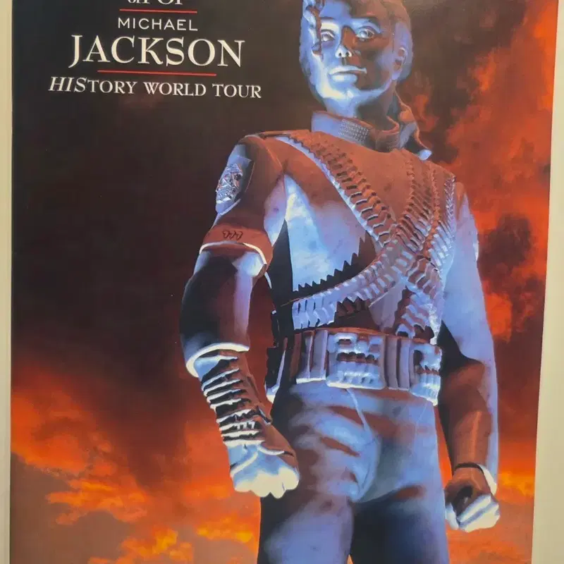 마이클 잭슨 WORLD TOUR 프로그램 포토북+AD 2장 Michael Jackson 마이클잭슨