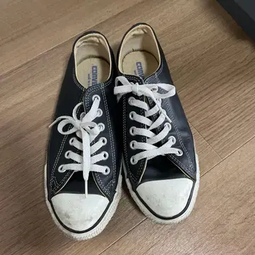 Converse Made in USA 가죽 스니커즈 블랙