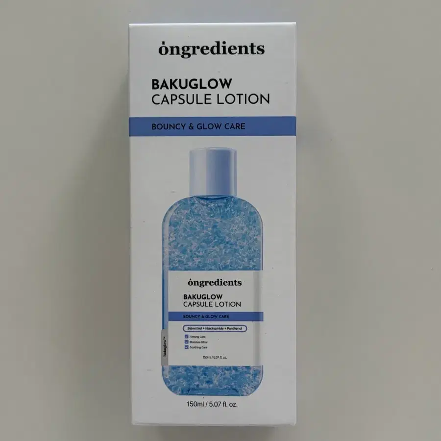 [새상품] 온그리디언츠 바쿠글로우 캡슐 로션 150ml