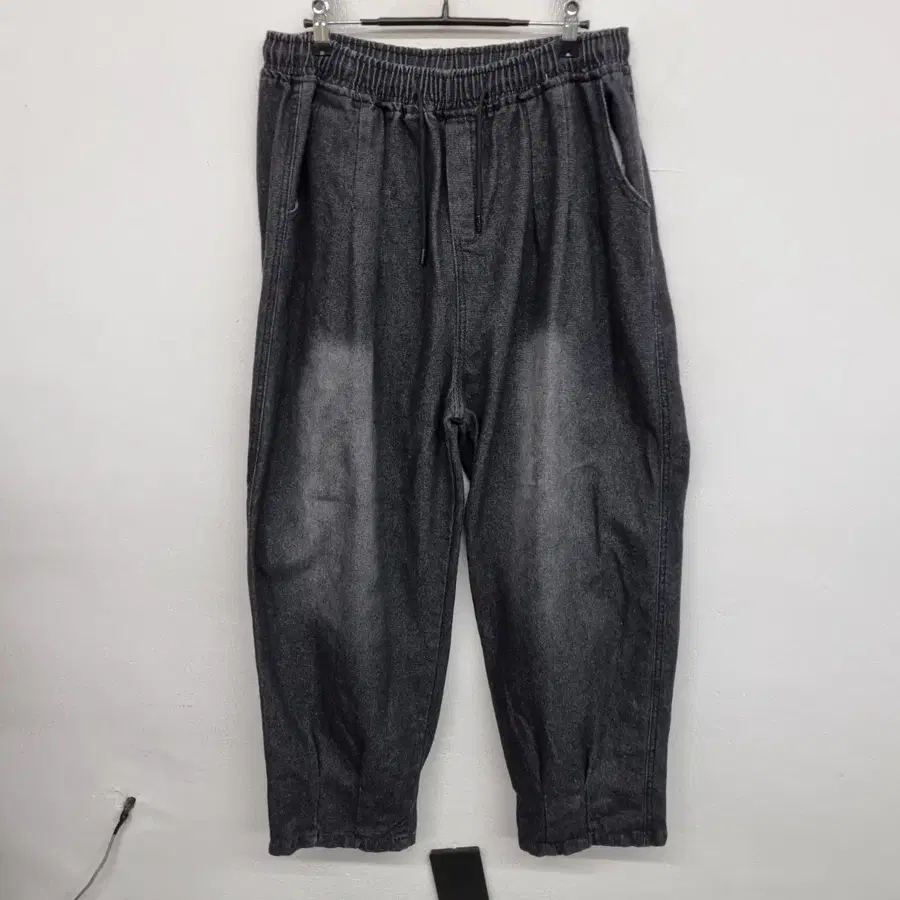 [110/XXL] HENDEL 워싱 밴딩 데님 팬츠 청바지