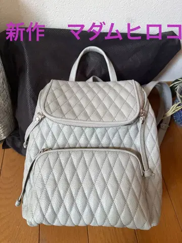 마담 히로코 신상 퀼팅 가죽 백팩