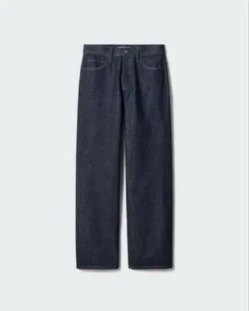 [미사용 새상품] UNIQLO 스트레이트 청바지 69 NAVY 24사이즈