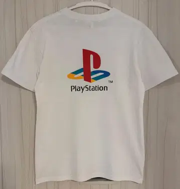 공식 PlayStation 플레이스테이션 로고 t셔츠 화이트 L 구제 의류