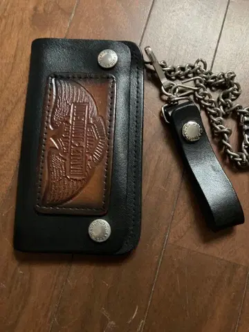 Harley-Davidson 가죽 지갑 체인 빈티지