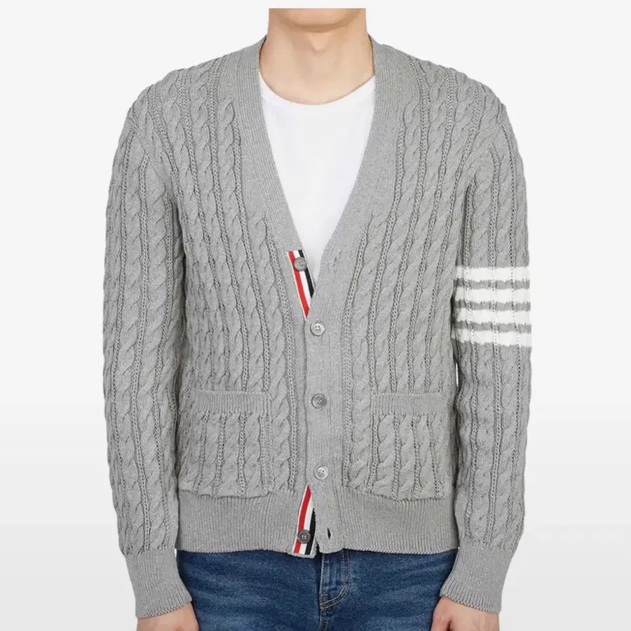 톰브라운 케이블 가디건