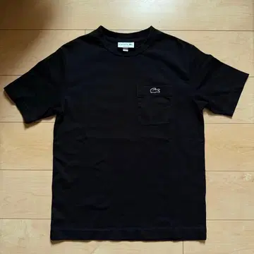 LACOSTE 라코스테 여성용 블랙 와니 클래식 핏 티셔츠