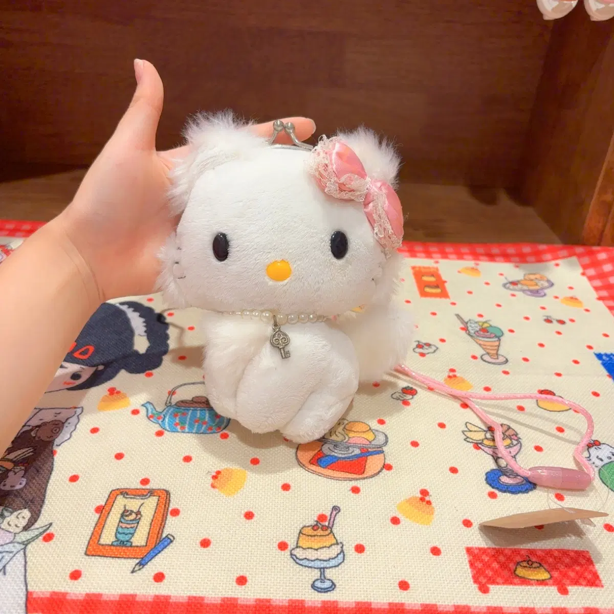 고전 산리오 헬로키티 챠미키티 인형 가방