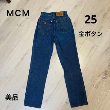 새상품급 레어 MCM 빈티지 하이웨스트 데님 팬츠 스터드 로고 25