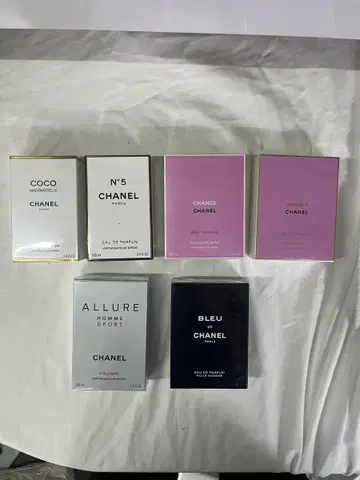 샤넬 향수 블루드샤넬 코코 넘버5 샹스뚜왈렛 샹스오드퍼퓸