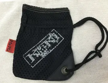KMRII 케므리 가죽 절개 메쉬 복조리 블랙 잡화 주머니 새상품급