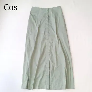 Cos/코스 롱 스커트 맥시 길이 플레어 더스티 컬러 내추럴 무지